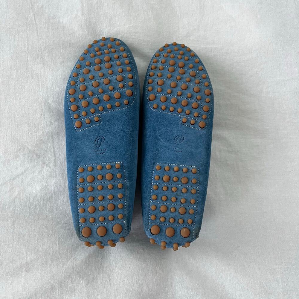 M. Gemi The Felize Suede Blue Moccasin Loafer Shoes Size 38.5 / US 8 - Picture 6 of 10